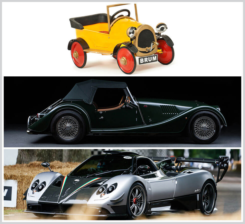 The 100 best classic cars: Brum, Morgan 4 wheeler, Pagani Zonda
